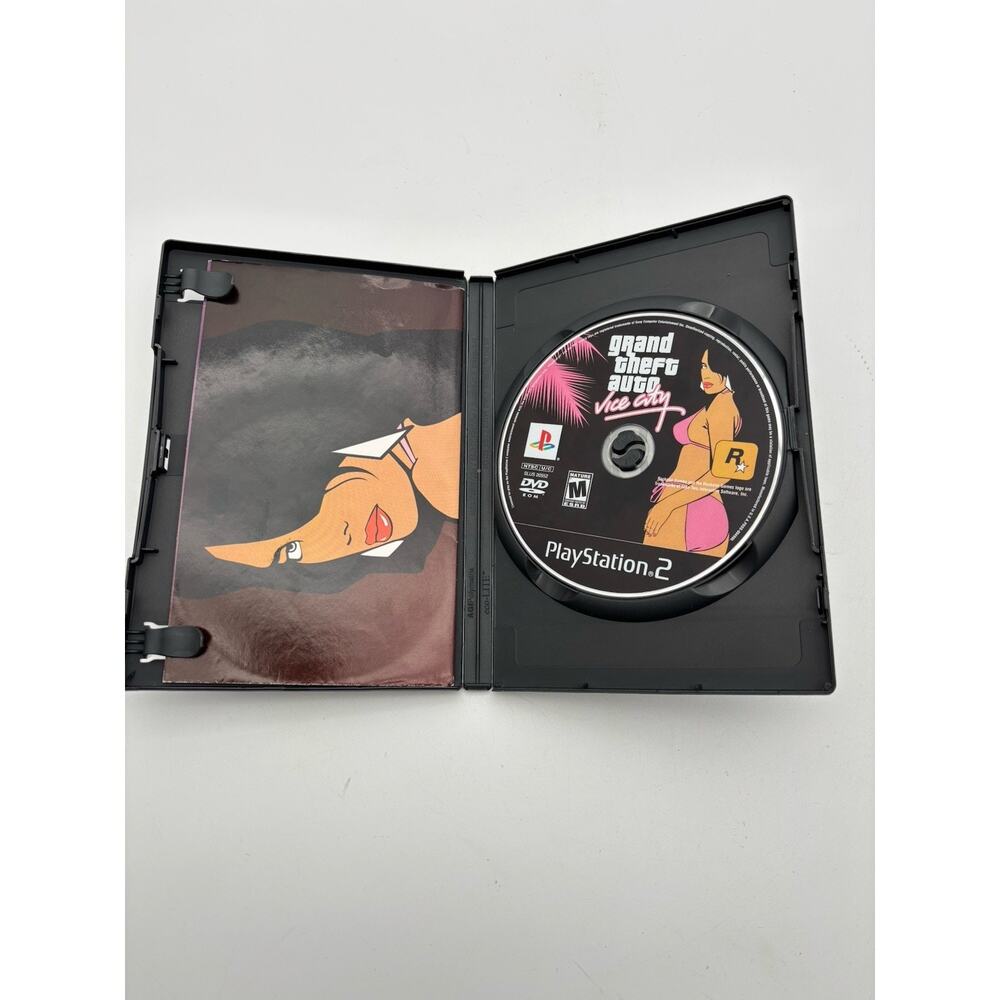 Grand Theft Auto Vice City PlayStation 2 W/ Map Very Good Condition